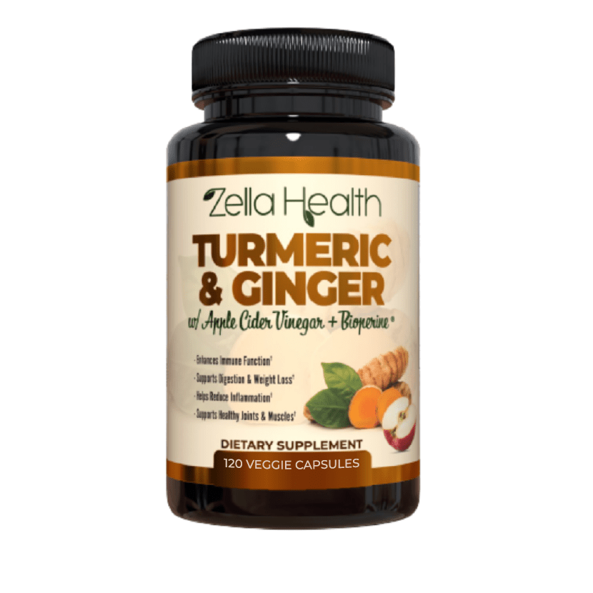 
                  
                    2 Month Supply Turmeric Curcumin with Ginger, Apple Cider Vinegar, Bioperine - 120 Veggie Capsules - Zella Health
                  
                