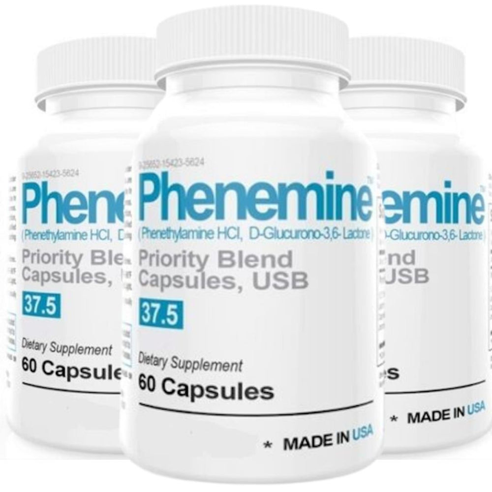 3 Bottles Phen 60 Capsules x3