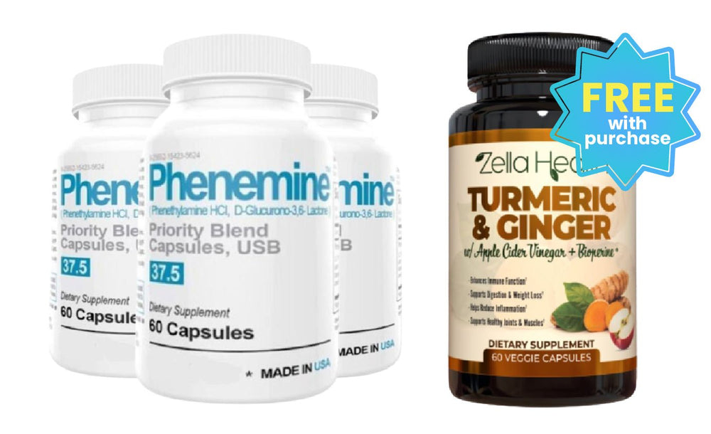 3 Bottles Phen and FREE Turmeric Bundle