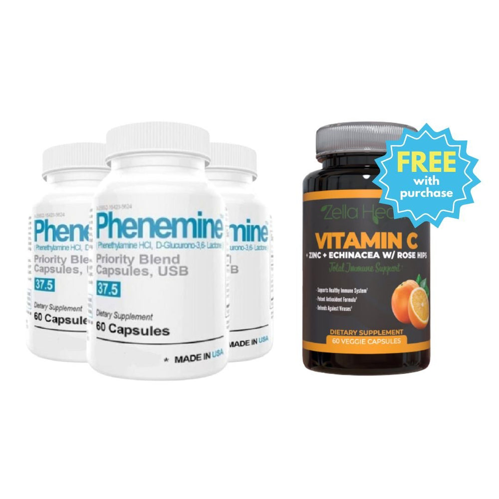 3 Bottles Phen and FREE Vitamin C Bundle