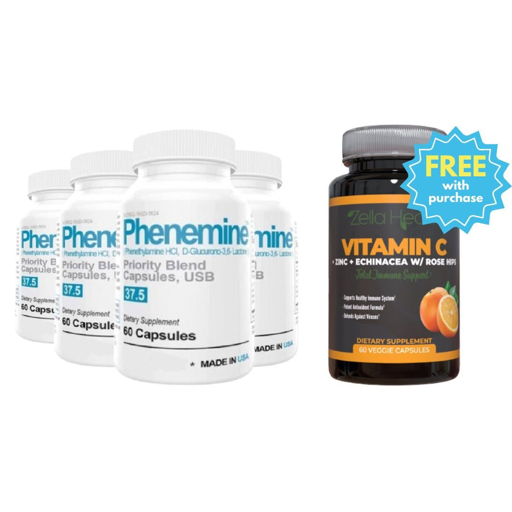 4 Bottles Phen and FREE Vitamin C Bundle