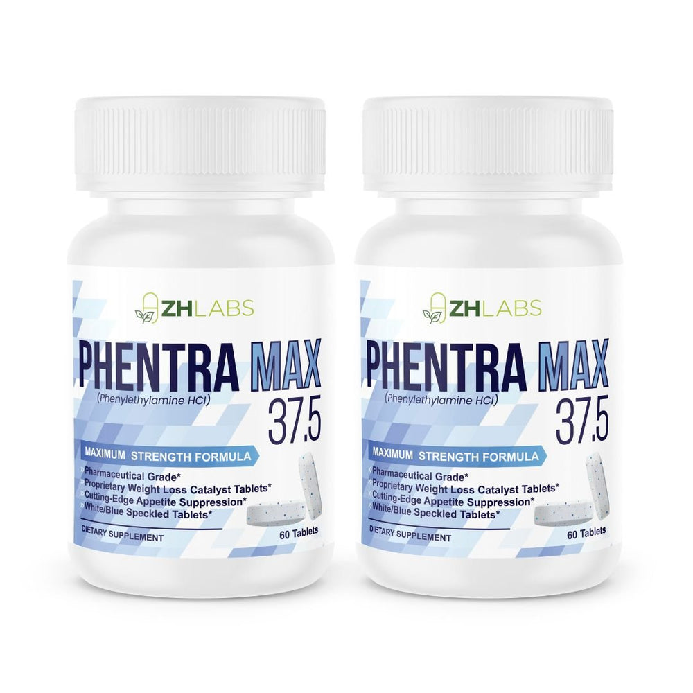 (2) Phentra MAX 37.5 White/Blue Speckled tablets 120