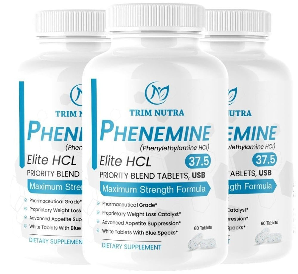 3 Bottles Phen Elite 37.5 White/Blue Speckled Bundle