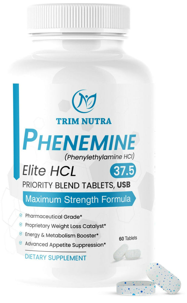 
                  
                    3 Bottles Phenemine Elite 37.5 white/blue Speckled tablets 60 x 3
                  
                