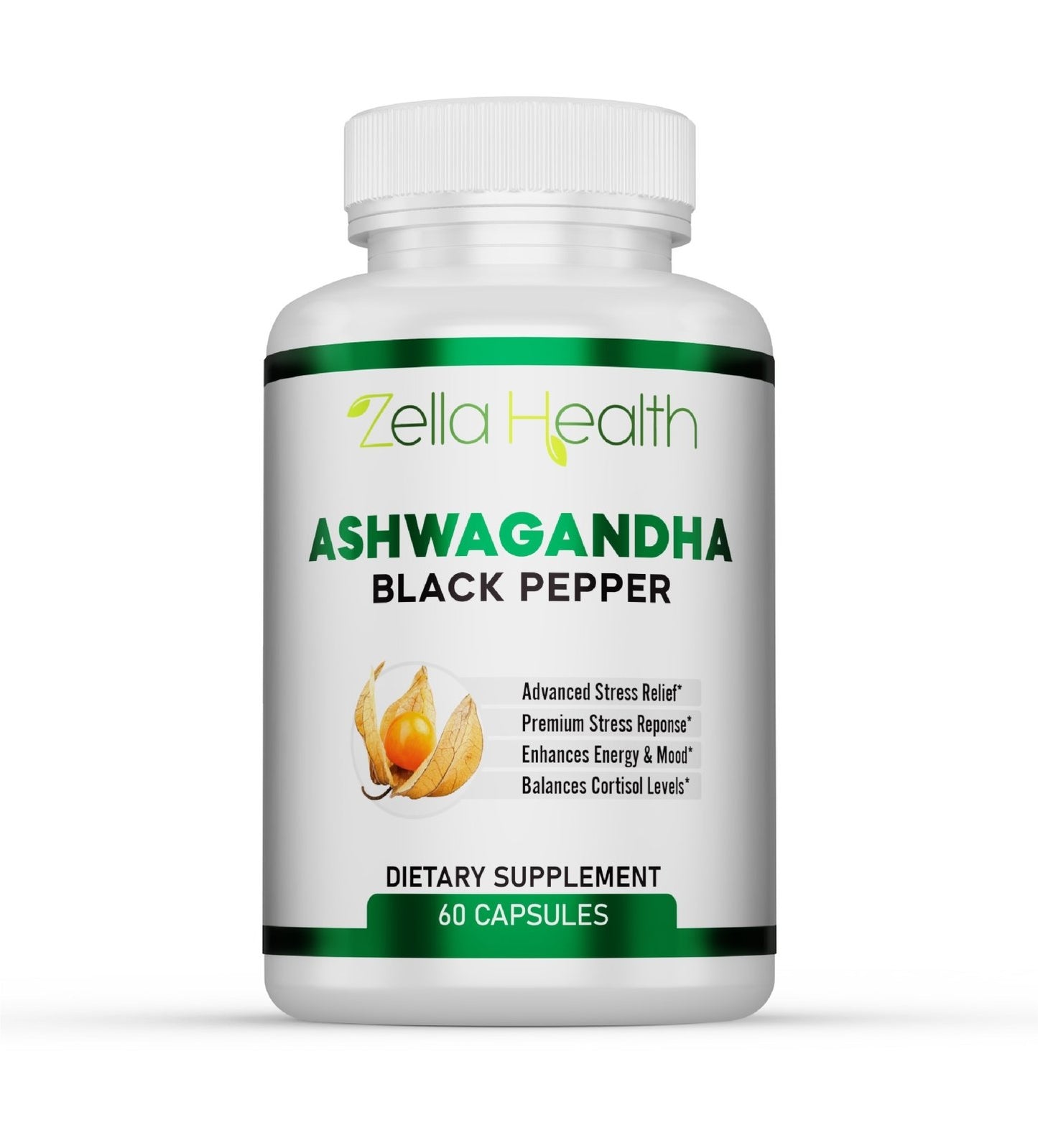 
                  
                    Ashwagandha 1300mg Made - Adrenal, Mood & Thyroid Support - Zella Health, 3 Month Supply 180 Capsules
                  
                