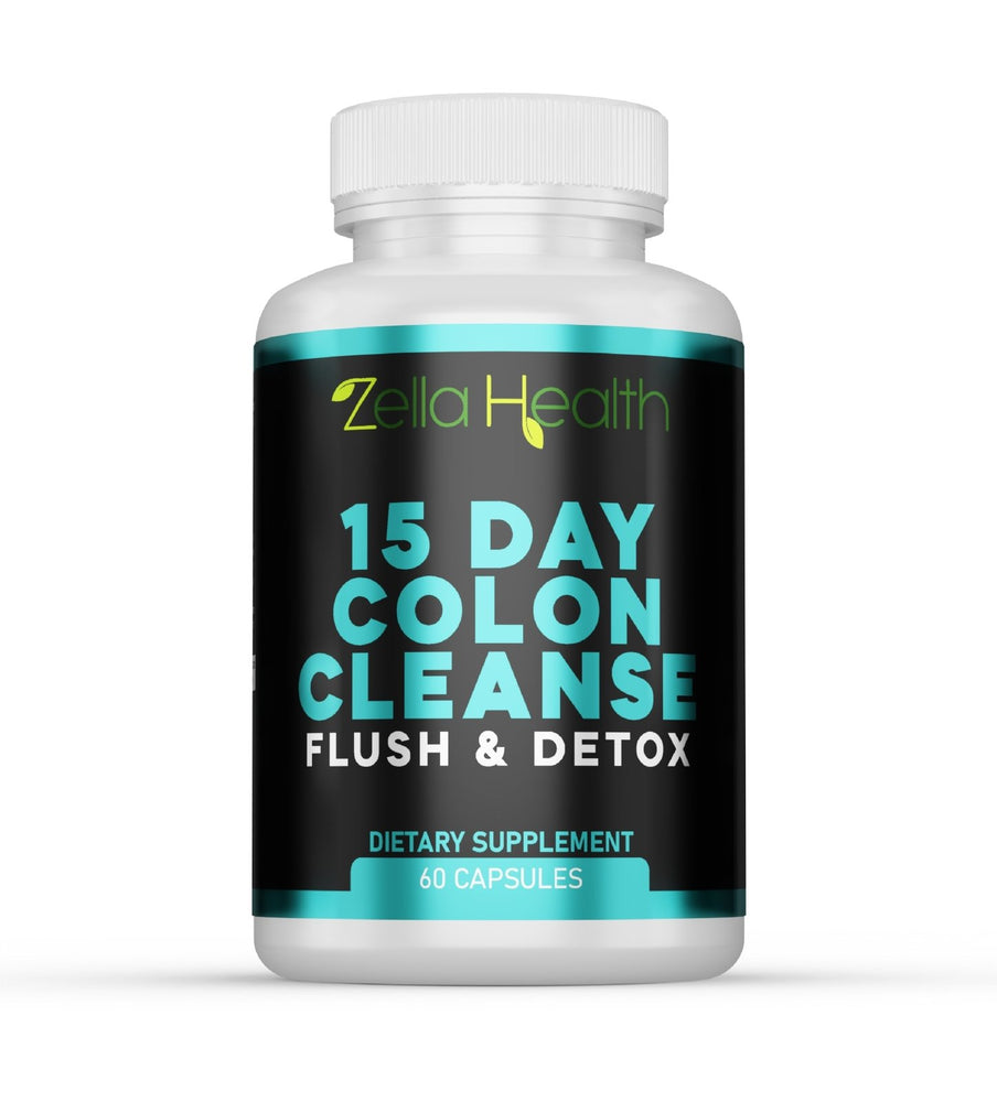 
                  
                    Colon Cleanse 15 Day Flush and Detox - 180 Veggie capsules, Supplement - Three Month Supply Zella Health
                  
                