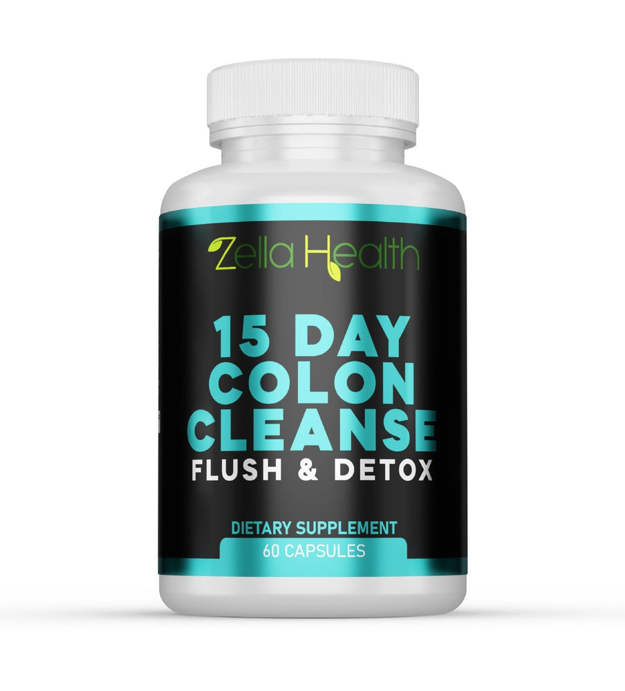 
                  
                    Colon Cleanse 15 Day Flush and Detox - 60 Veggie capsules, Supplement - Zella Health
                  
                