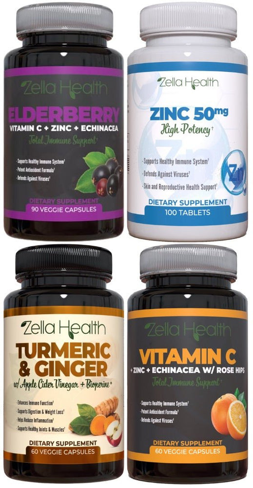 
                  
                    Immunity Pack - Zinc, Elderberry, Turmeric & Vitamin C
                  
                
