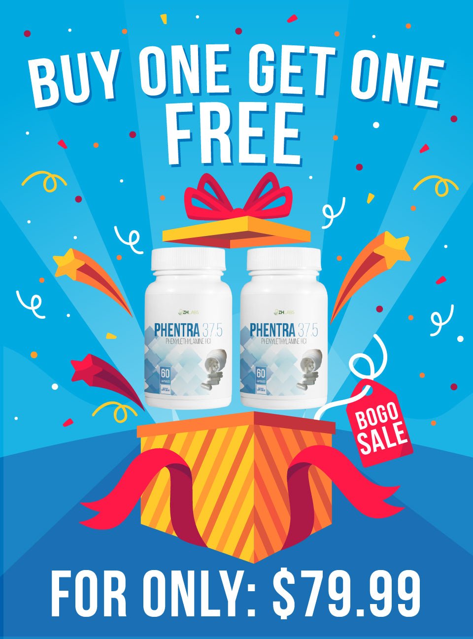 LAUNCH OFFER! BUY ONE! GET ONE FREE!! Phentra 37.5