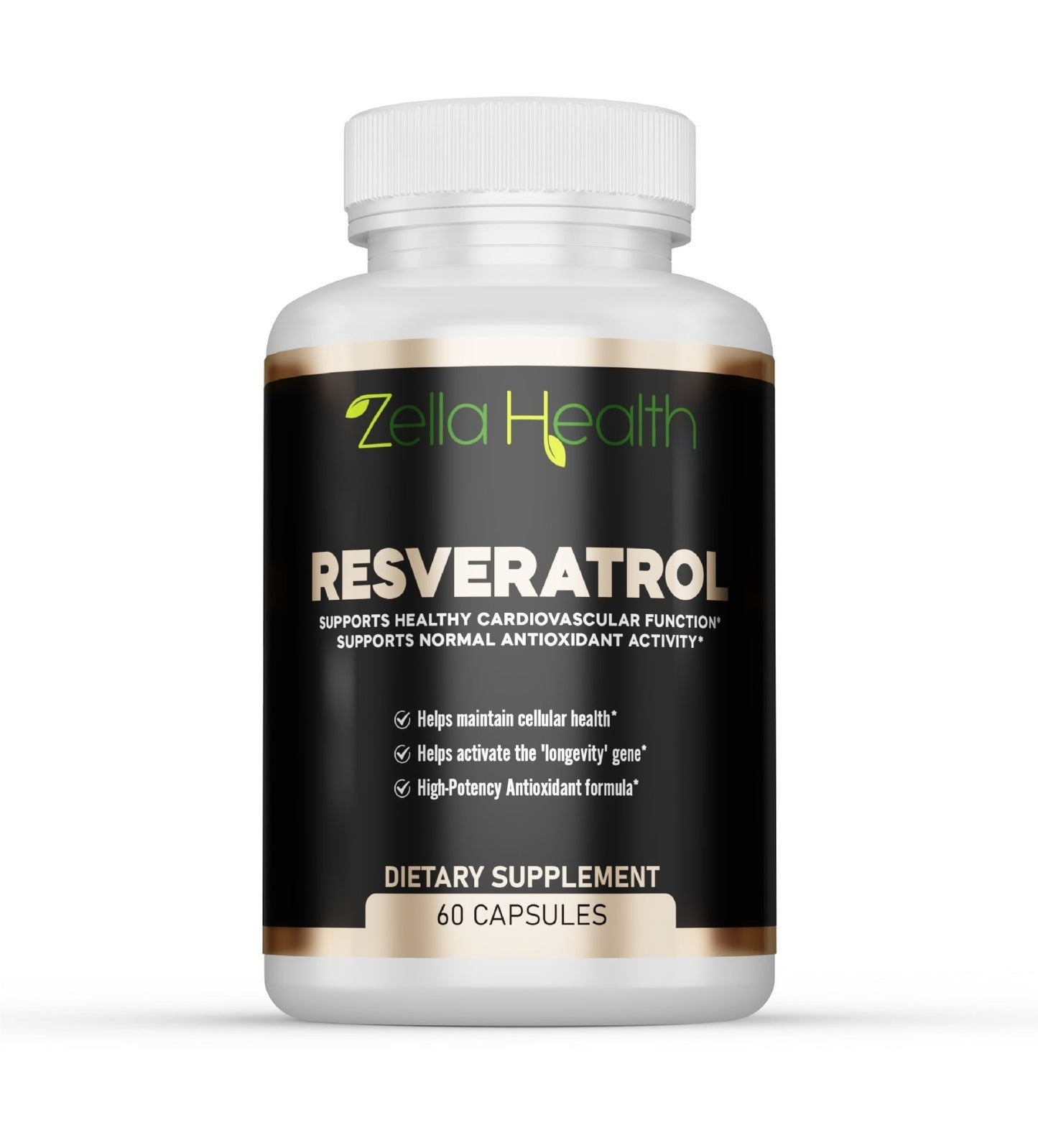 
                  
                    Resveratrol 600mg Per Serving- Max Strength - Supplement - 4 Month Supply 240 Capsules, Zella Health
                  
                