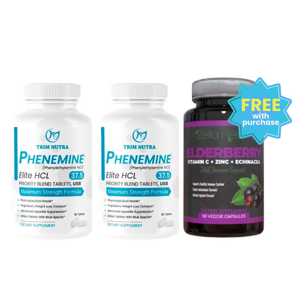 Two Pack of Phen Elite 2 pack with FREE Elderberry Bundle