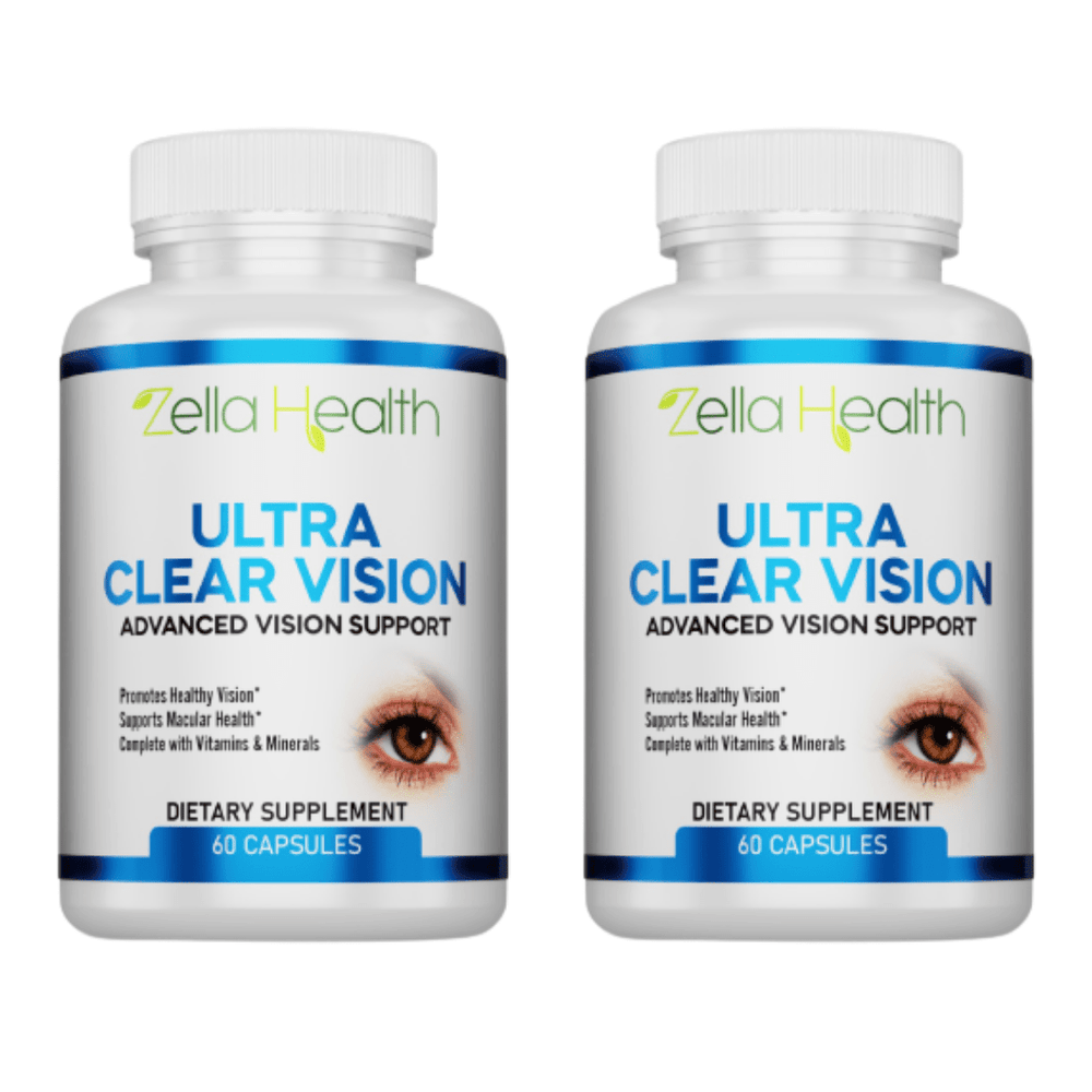 
                  
                    Ultra Clear Vision - Advanced Vision Support Zella Health 120 Capsules  2 Month Supply (Compares to Visiclear)
                  
                