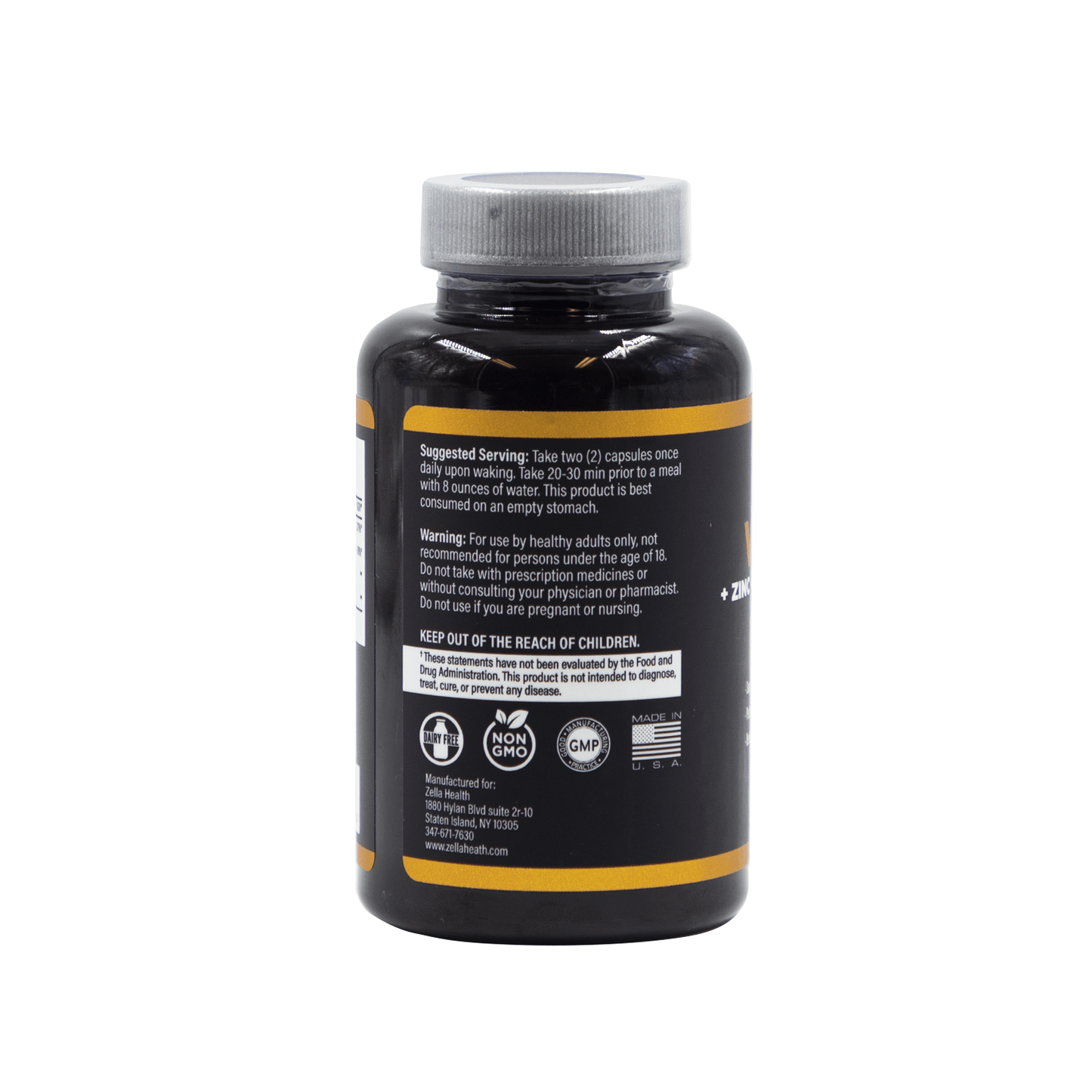 
                  
                    Vitamin C 1000mg + Zinc + Echinacea + Rose Hips - Total Immune Support - Supplement -  4 Month Supply 240 Veggie Capsules - Zella Health
                  
                