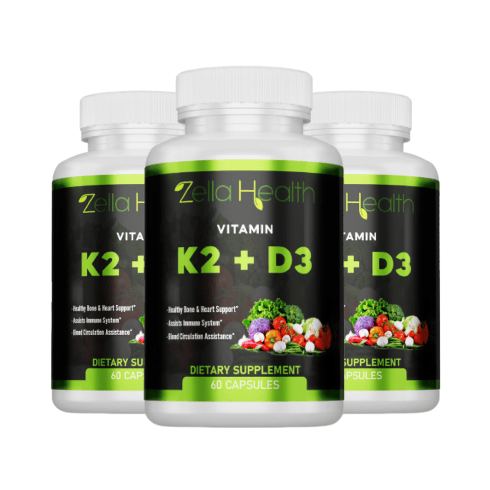 Vitamin K2 MK7 with D3 Supplement 3 Month Supply